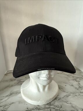Unisex Adjustable Black Impact Power Tech Hat One Size Fits Most